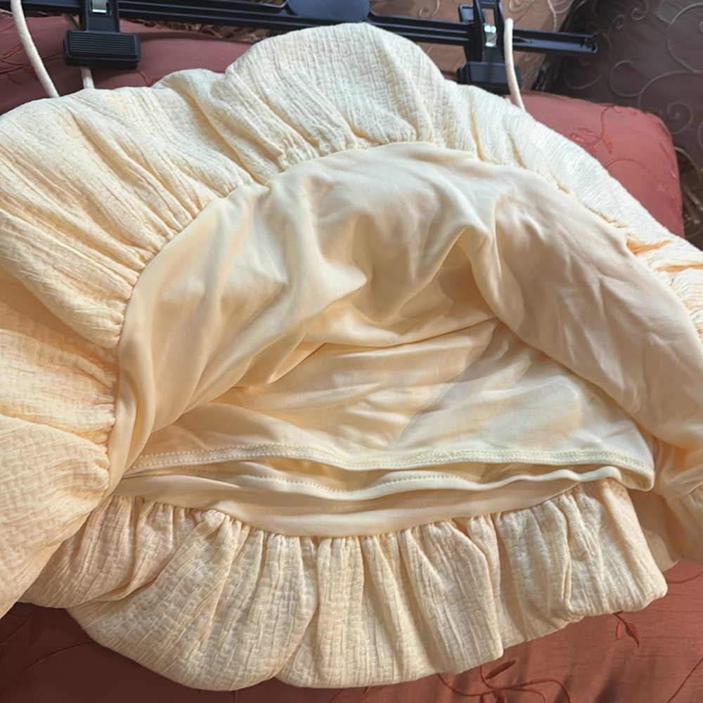 Zara Cropped Ruffled Volume Top sz.L - Picture 12 of 14